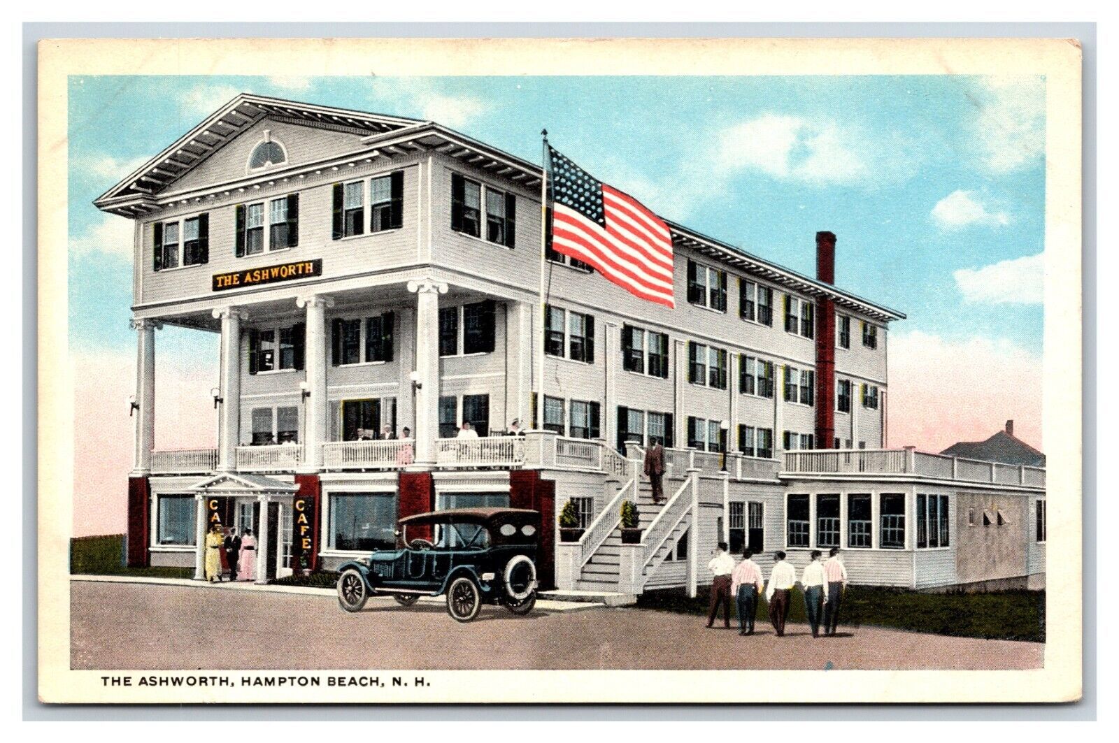 Primary image for The Ashworth Hotel Hampton Beach New Hampshire NH UNP WB Postcard H20
