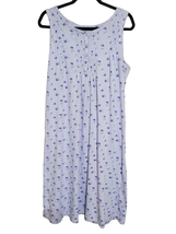 Sonoma Ladies Life + Style Intimates 1X Pastel Purple Floral Print Nightgown - £18.37 GBP
