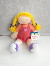 DAKIN Dream Dolls Sassy Brats  Pigtails Red Dress Purple Shoes Vintage Tags - £30.32 GBP