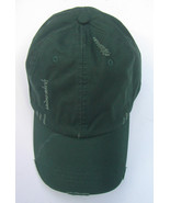Dk Green Distressed Dad Hat/Cap Low Profile Unstructured Cotton Adjustable Strap - $12.00