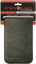 Brand Fusion Unisex Leatherette Golf Scorecard Holder, Black. - £10.85 GBP