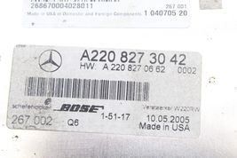 04-06 MERCEDES-BENZ W220 S430 BOSE RADIO AUDIO AMPLIFIER Q9440 image 11