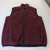Lee Regular Fit RN#64866 Men's Sleeveless Fleece Vest In Zinfandel Red Size L image 10