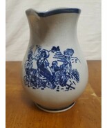 Weinkrug Keramik Wine Jug Stoneware Blue And Gray 7 In 5023/1 Vintage Ge... - $75.59 CAD