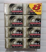 NEW Maxell VHS-C TC-30 HGX-Gold Camcorder Videotape Premium High Grade 8... - £35.97 GBP