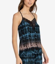 Linea Donatella Womens Printed Camisole,Turquoise Orchid,Large - $31.68
