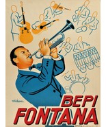 14054.Decor Poster.Room wall vintage Interior  design.Bepi Fontana jazz ... - $24.08 CAD+