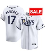 Issac Peredes #17 Rays Men&#39;s Home White Replica Jersey - $47.98 CAD