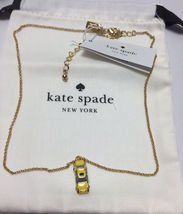 Kate Spade New York Ma Cherie Taxi Mini Pendant Necklace w/ KS Dust Bag New - £36.77 GBP