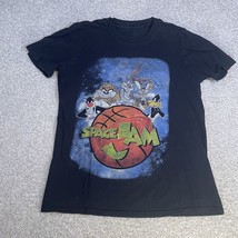 Space Jam Black Looney Tunes Bugs Bunny Tasmanian Devil T Shirt - £7.96 GBP