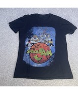 Space Jam Black Looney Tunes Bugs Bunny Tasmanian Devil T Shirt - £7.89 GBP
