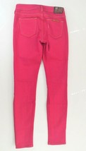 True Religion Hot Pink Denim Slim Skinny Leg Halle Jeans Womens Junior Size 25 - £35.34 GBP