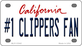 Number 1 Clippers Fan California Novelty Mini Metal License Plate Tag - £11.92 GBP