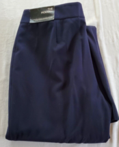 NWT Nine West The Modern Navy Blue Dress Pants Size 6 Stretch Flare Leg - £15.57 GBP