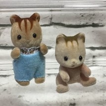 Calico Critters Sylvanian Families Squirrels Babies Children Lot Of 2 - £11.86 GBP
