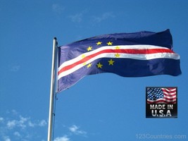 CAPE VERDE Verdian 3x5 Foot Super-Poly Indoor/Outdoor FLAG Banner*USA MADE - £10.95 GBP