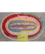 Handcrafted Jelly Roll Table Mat/Rug - $20.00