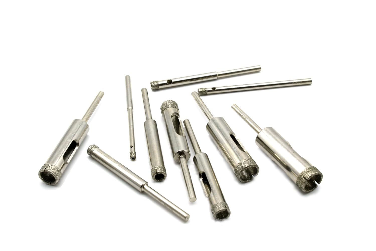 Tmax 10 Pc 1/8 To 1/2 Inch Premium Diamond Coated Drill Hole Saw 1/8 Inc... - $30.97