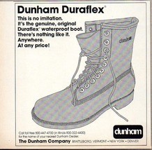 1976 Print Ad Dunham Duraflex Hunting Boots Brattleboro,VT - £6.75 GBP