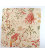 Pottery Barn Pineapple Bird Floral Cotton Linen Blend 3-PC Dinner Napkin... - £21.92 GBP