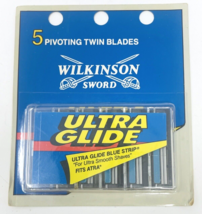 Vintage Wilkinson Sword 5 Pivoting Twin Blades Cartridges Gillette Atra Razor - £10.23 GBP