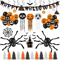 Halloween Party Decorations, Halloween Decorations Indoor Including Happy Hallow - £23.48 GBP