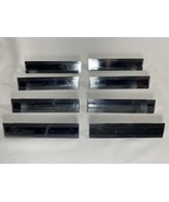 8 Vintage Handle Chrome Steel Drawer Pulls Handles Furniture Salvage - Deco - $22.77