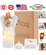 Angel Dog Memorial Candle Holder: Elegant Sympathy Gift for Pet Loss Rem... - $886.04 MXN