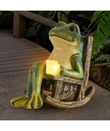 Miniature Frog Garden Statue Gifts Valentines Day Decorations Fairy Gard... - $30.00