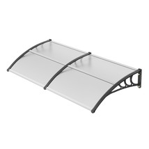 VEVOR Window Door Awning Canopy 40&quot; x 80&quot;, UPF 50+ Polycarbonate Entry D... - £71.91 GBP