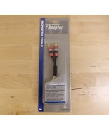 Monster Ultra High Performance 7&quot; Y-Adaptor Splitter Cable RCA 2 Male/ 1... - $40.43 CAD