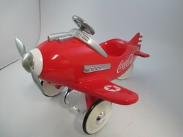 Coca-Cola Red Mini Pedal Plane Signed Ken Kovach Original Box CoA - $34.65