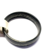 LOTR Lord of the Rings One Ring Stainless Steel 11 Black Enamel Elvish W... - $462.37 MXN