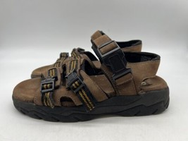 Earth Shoes Bullhead Sandals Leather Walking Shoes Brown Men’s Sz  9 - £17.75 GBP