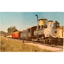 Vintage Postcard locomotive, The Narrow Gauge 1880 Train, Hill City, Black Hills - £7.84 GBP