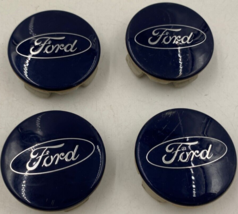 2013-2019 Ford Rim Wheel Center Cap Set Blue OEM D01B50046 - £89.65 GBP