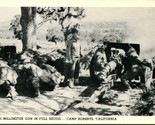 Vtg Postcard 1940s Camp Roberts California CA 75 Millimeter Gun in Full ... - £11.88 GBP