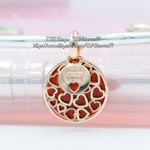 2019 Beautifully Different Collection Rose Gold Rose &amp; Red Murano Glass ... - £14.69 GBP