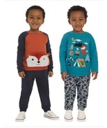 Koala Kids Boys Girls Outfit Blue Multicolor 4-Piece Set Fox Tops Pants - $746.18 MXN