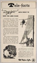 1955 Print Ad Bell Telephone System Helicopter Clears Lines of Ice - £12.25 GBP