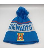 Harry Potter Youth Hogwarts Pom Poof University Beanie Hat Blue - $12.42 CAD
