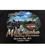 Harley Davidson Mens Hanes Graphic T Shirt Black Crew Neck Mt. Cheaha Si... - £14.76 GBP