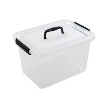 12 Quart Clear Storage Bin, Plastic Stackable Box/Cotainer With Lid And ... - £34.45 GBP