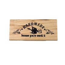 New Inkadinkado Rubber Stamp - &quot;Because You&#39;re Worth It!&quot; Handmade - $6.00