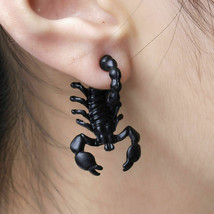 Scorpion Earrings 3d Scorpion Black Tone Earrings Boho Punk Emo Goth Pair UK - £4.02 GBP