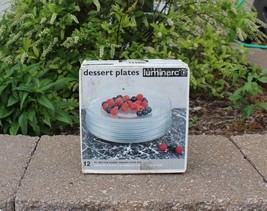 NOS 12 LUMINARC Clear GLASS 7¾&quot; Dessert/Salad Plates BUY THE DOZEN Made ... - £31.44 GBP