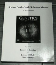 GENETICS Student Study Guide Solutions Manual Book by Robert Brooker with NOTES - £39.31 GBP