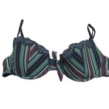Victoria&#39;s Secret Blue Stripe Demi Bra Sz 36B - €12,34 EUR