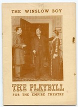 Playbill The Winslow Boy Empire Theatre New York 1948 - $15.82