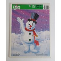 Vintage Frosty the Snowman Frame Tray Puzzle Golden 1991 Christmas - $7.75